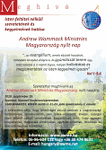 Meghívó – Andrew Wommack Ministries Magyarország nyílt nap – Köztünk a helyed!