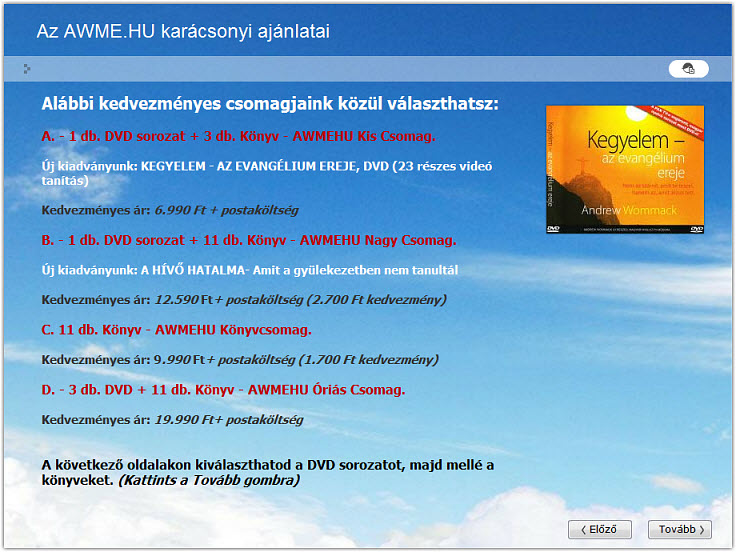 KARÁCSONYRA AJÁNLJUK – Szeretettel